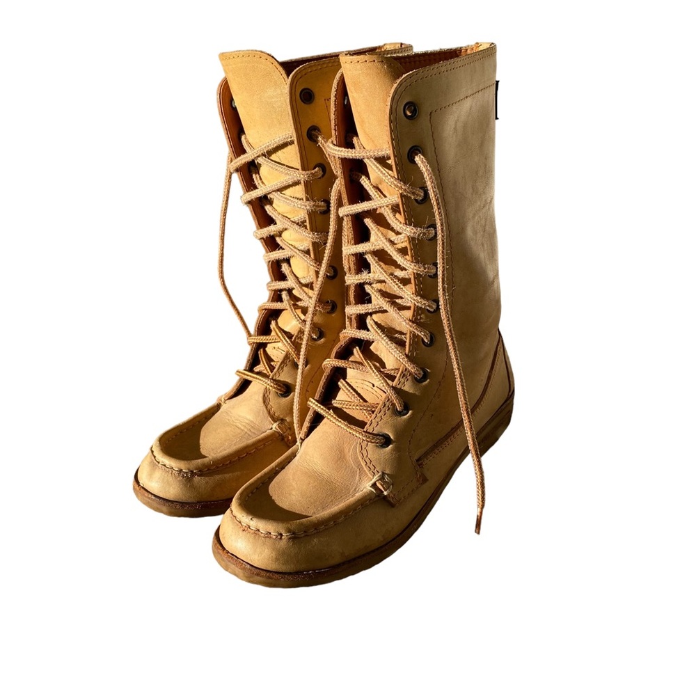 Vintage Turf Shoes Leather Lace Up Boots